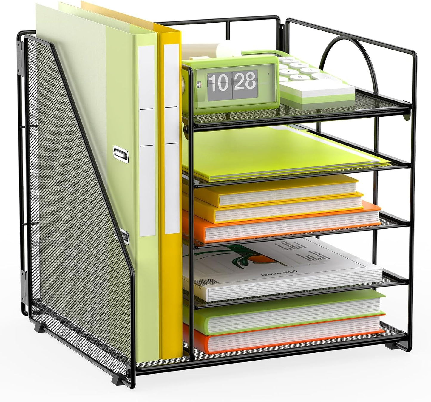 Maximize Space with 5 Tier Desk Organizer & File Holder by VETUZA