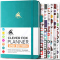 A5 Turquoise Clever Fox Planner 2nd Edition - Colorful Undated Weekly