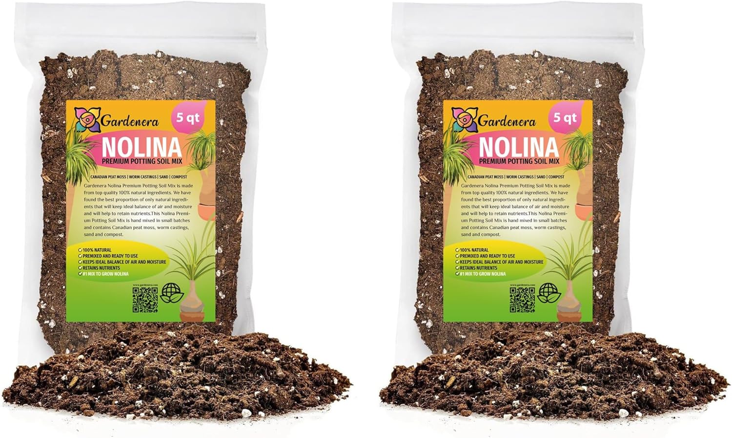 Nolina Plant Potting Soil - All-Natural Blend for Thriving Growth