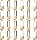 Weather Proof Locks with Same Key#31322 - 24 Pack Solid Brass Padlocks