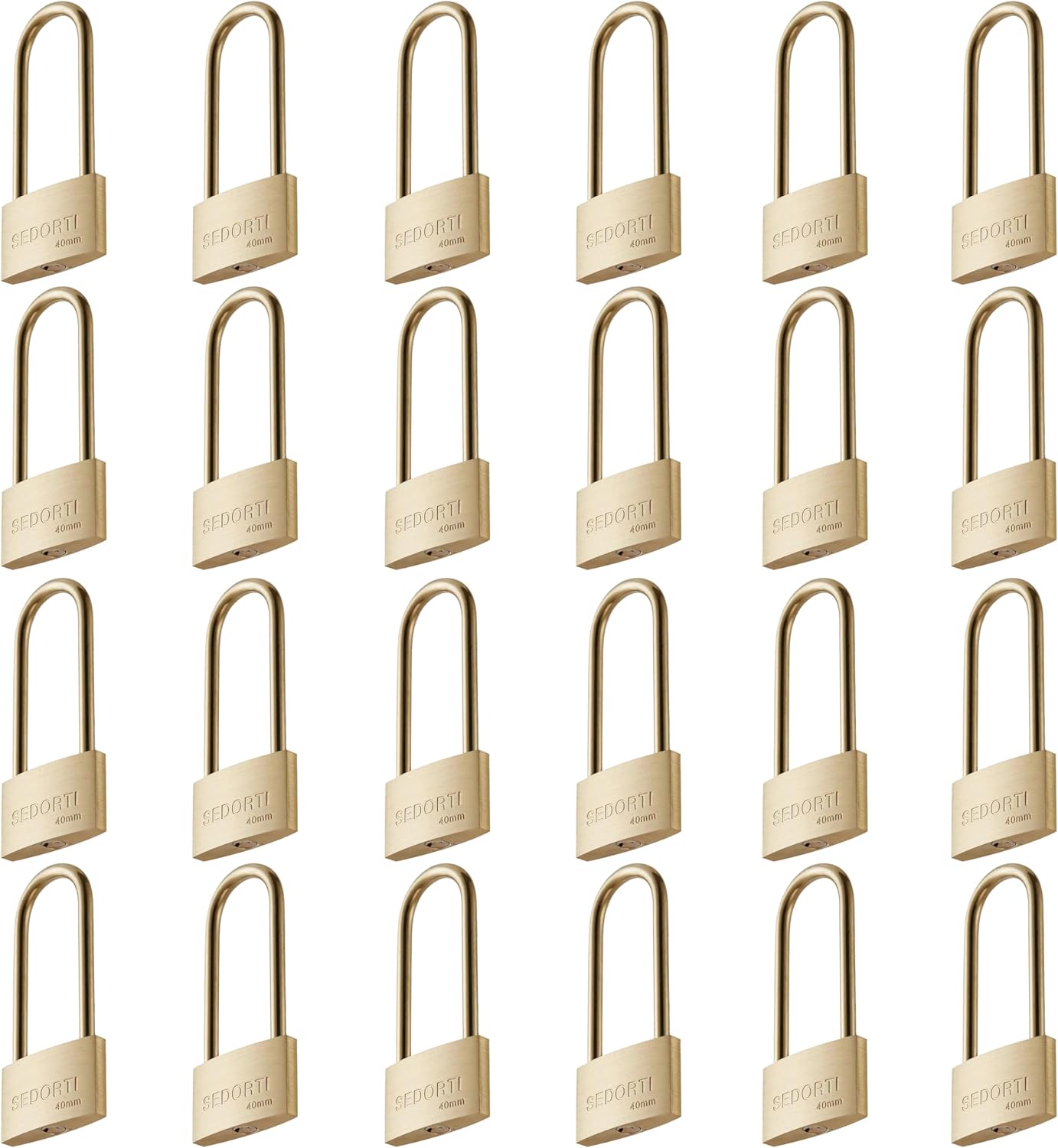 Weather Proof Locks with Same Key - Solid Brass Padlocks Set