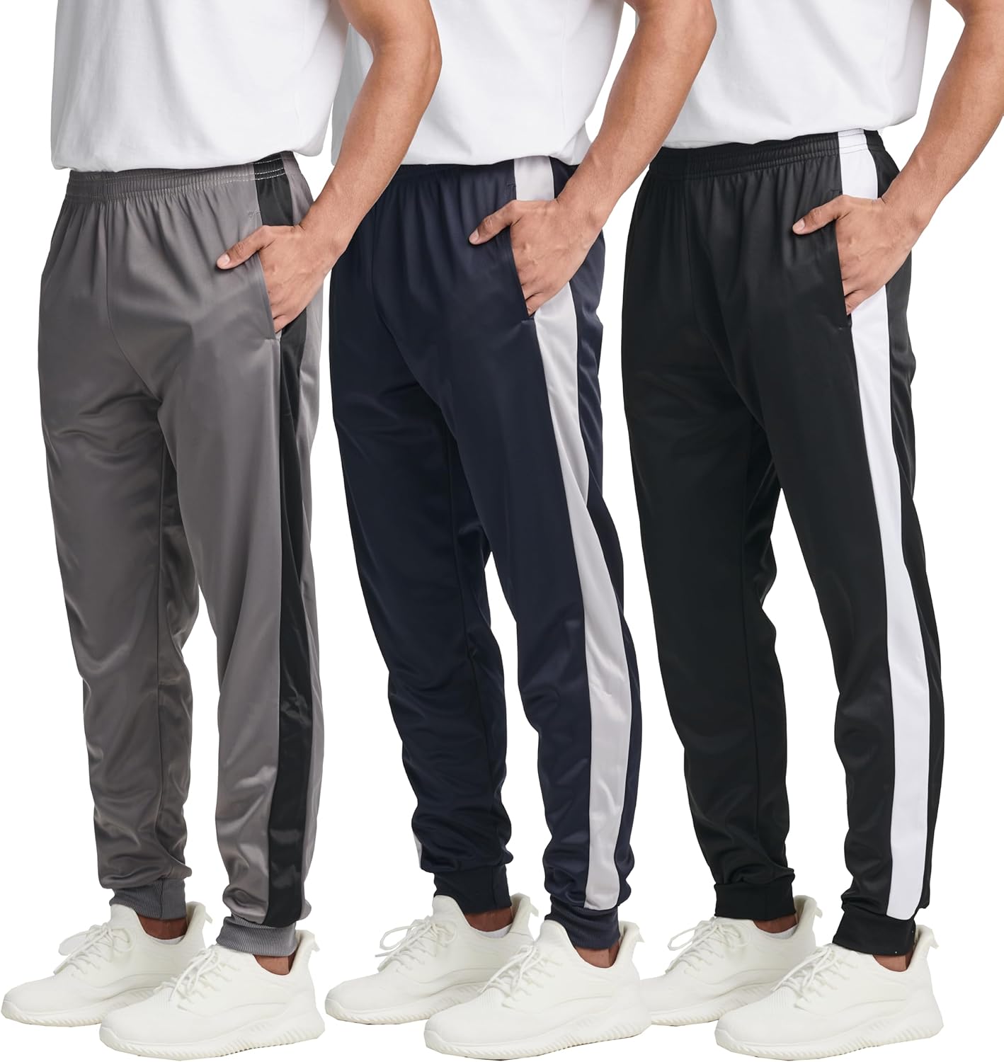 Real Essentials Men's Tricot Joggers: Comfort Meets Style