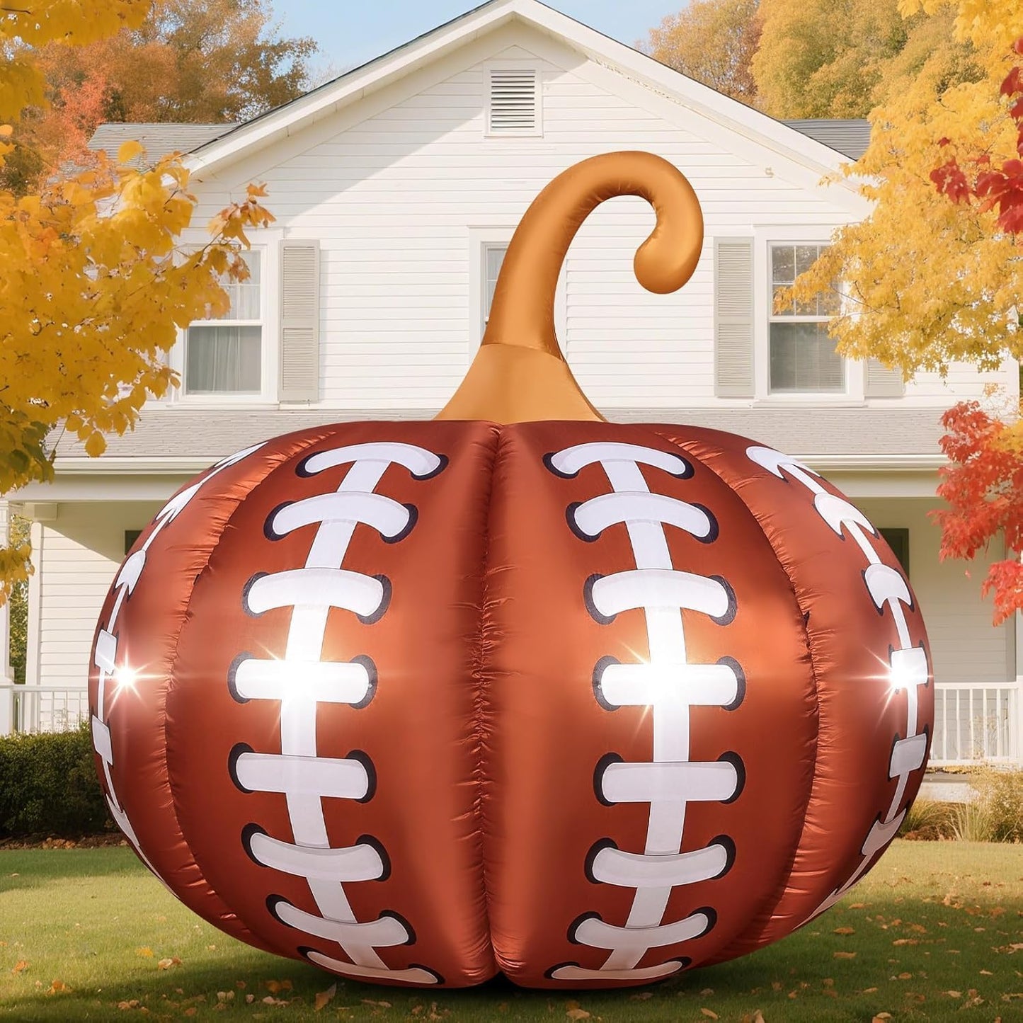 Giant 4.6FT Halloween Inflatable Pumpkin for Thanksgiving Decor