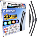 WiperBladesUSA Wiper Blades Set for Honda Civic 2018 - Clear, Quiet