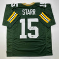 Facsimile Autographed Bart Starr Green Bay Green Reprint Laser Jersey