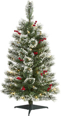 Frosted Swiss Pine 3ft Artificial Christmas Tree - Tabletop Holiday