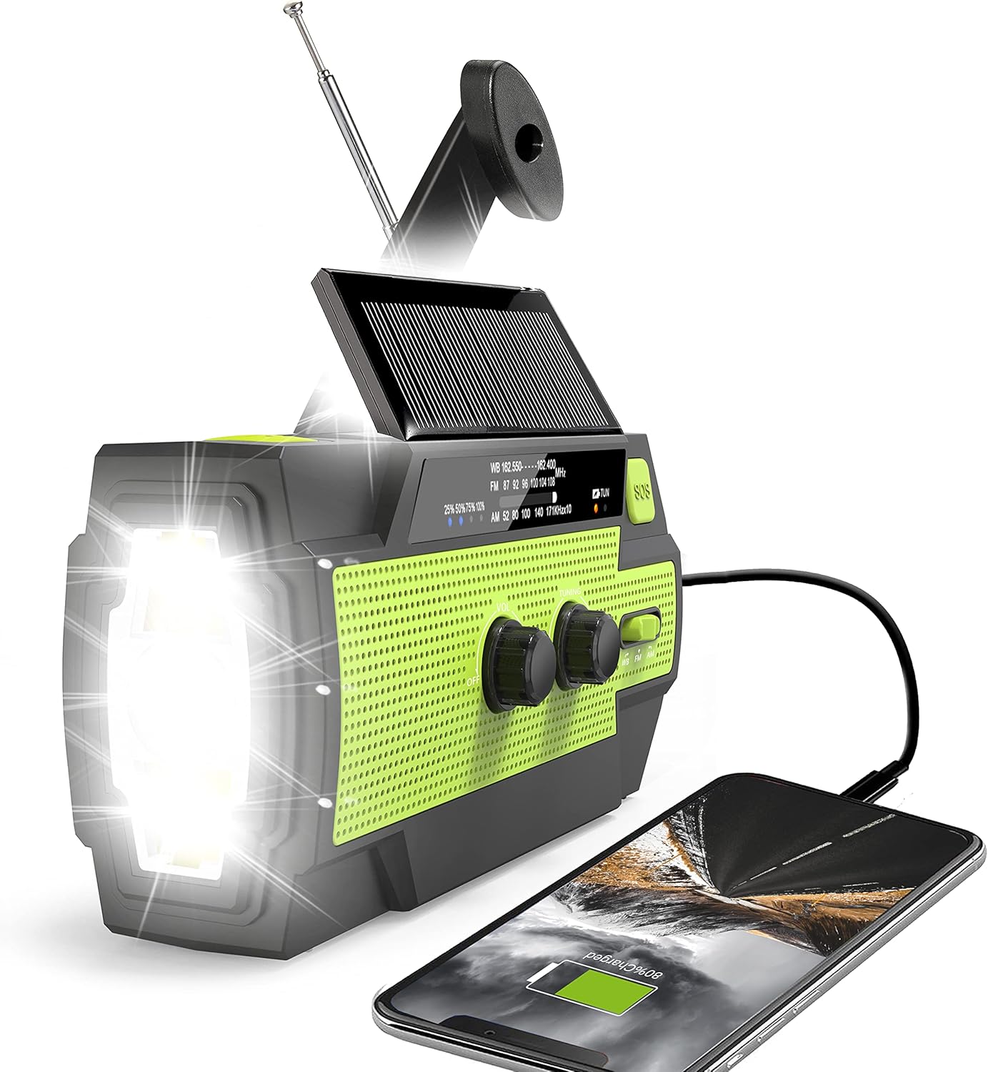 RunningSnail Emergency Crank Radio - Stay Connected Anywhere