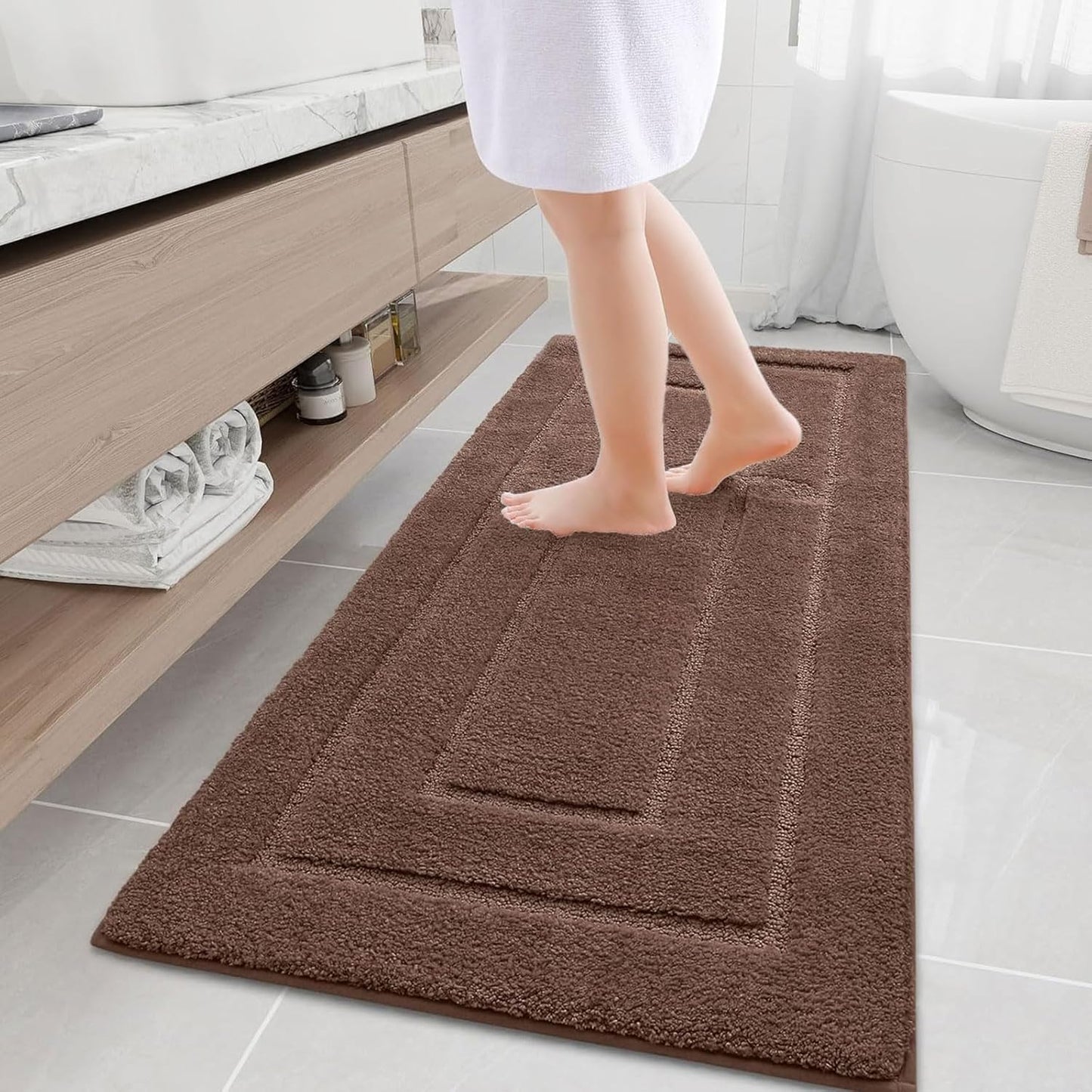 Soft and Absorbent Microfiber Bath Rugs for Ultimate Comfort