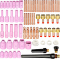 67pcs TIG Gas Lens Back Cap Collet Body Assorted Kit - Better Gas Flow