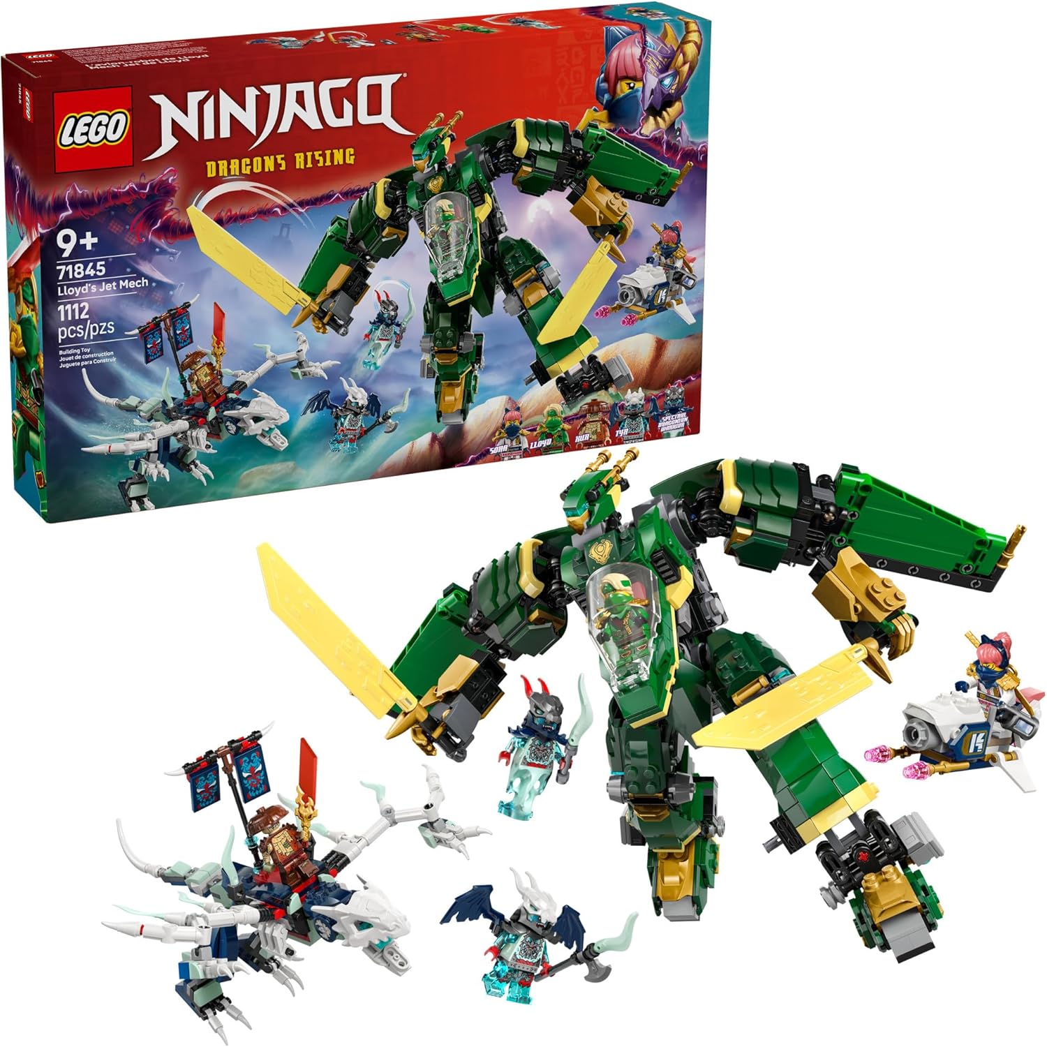 LEGO NINJAGO Lloyd's Jet Mech Building Toy for Kids Ages 9