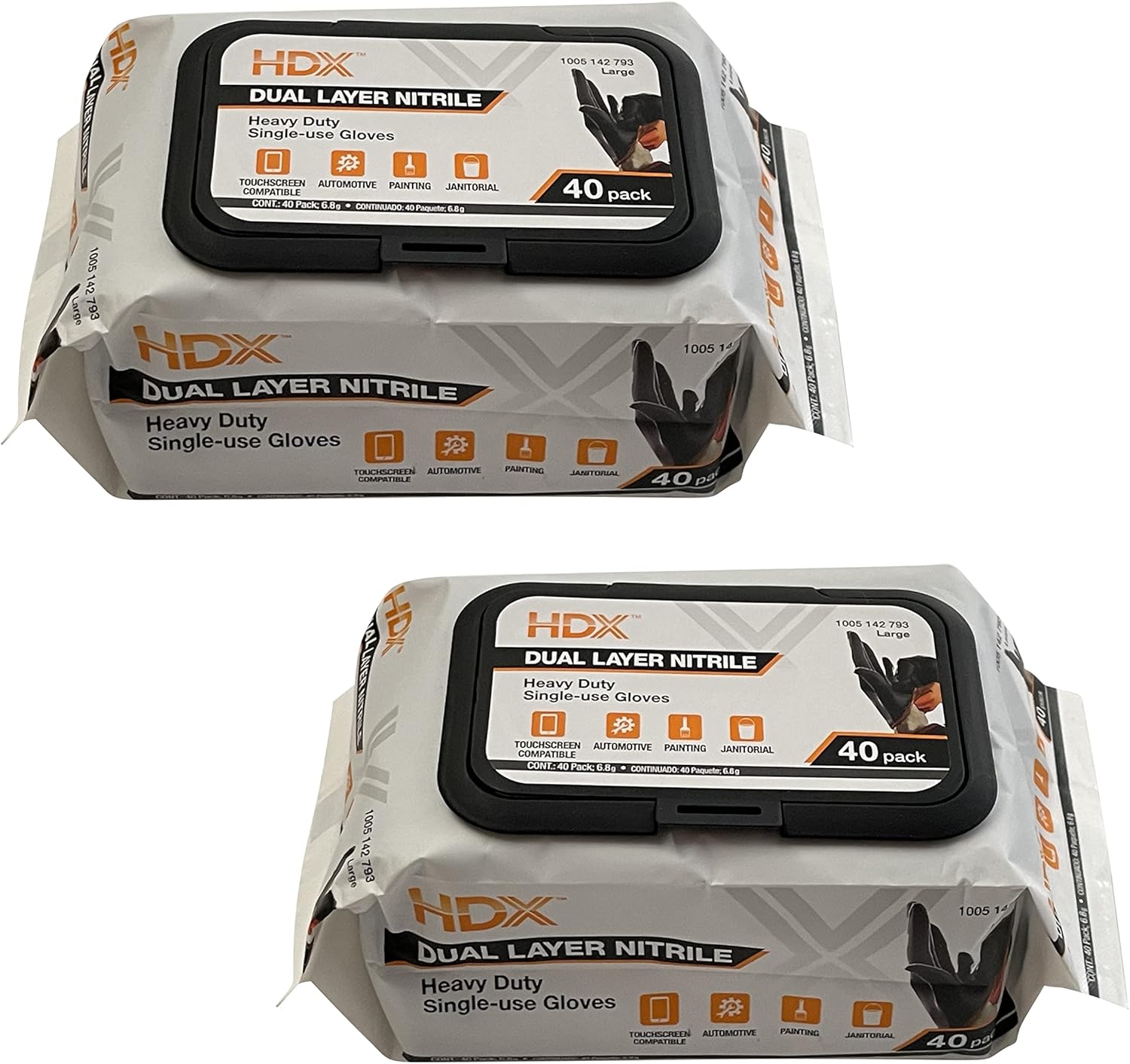 Heavy Duty Disposable Nitrile Gloves - 80 Pack for Versatile Use