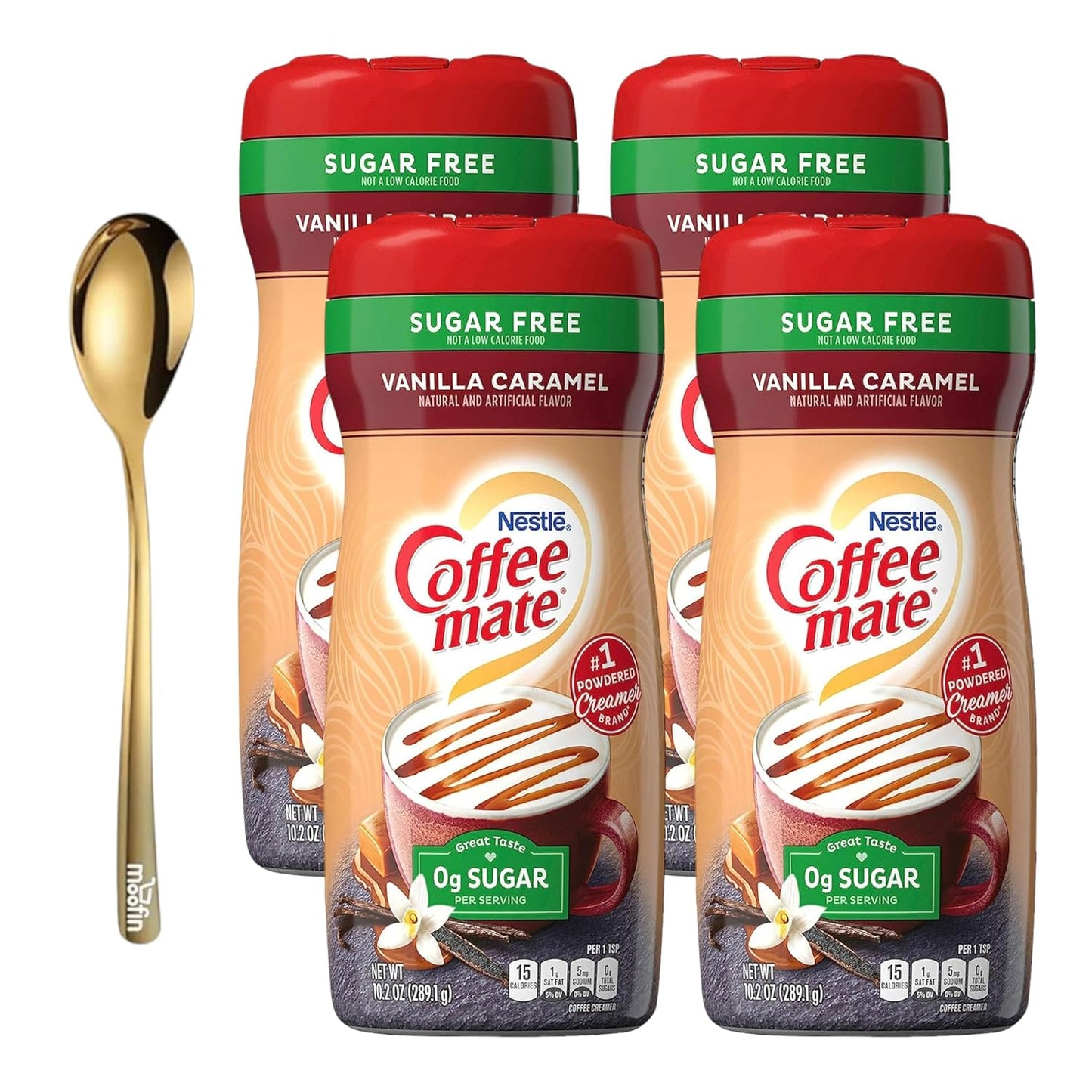Nestle Vanilla Caramel Powdered Creamer for Sugar-Free Coffee