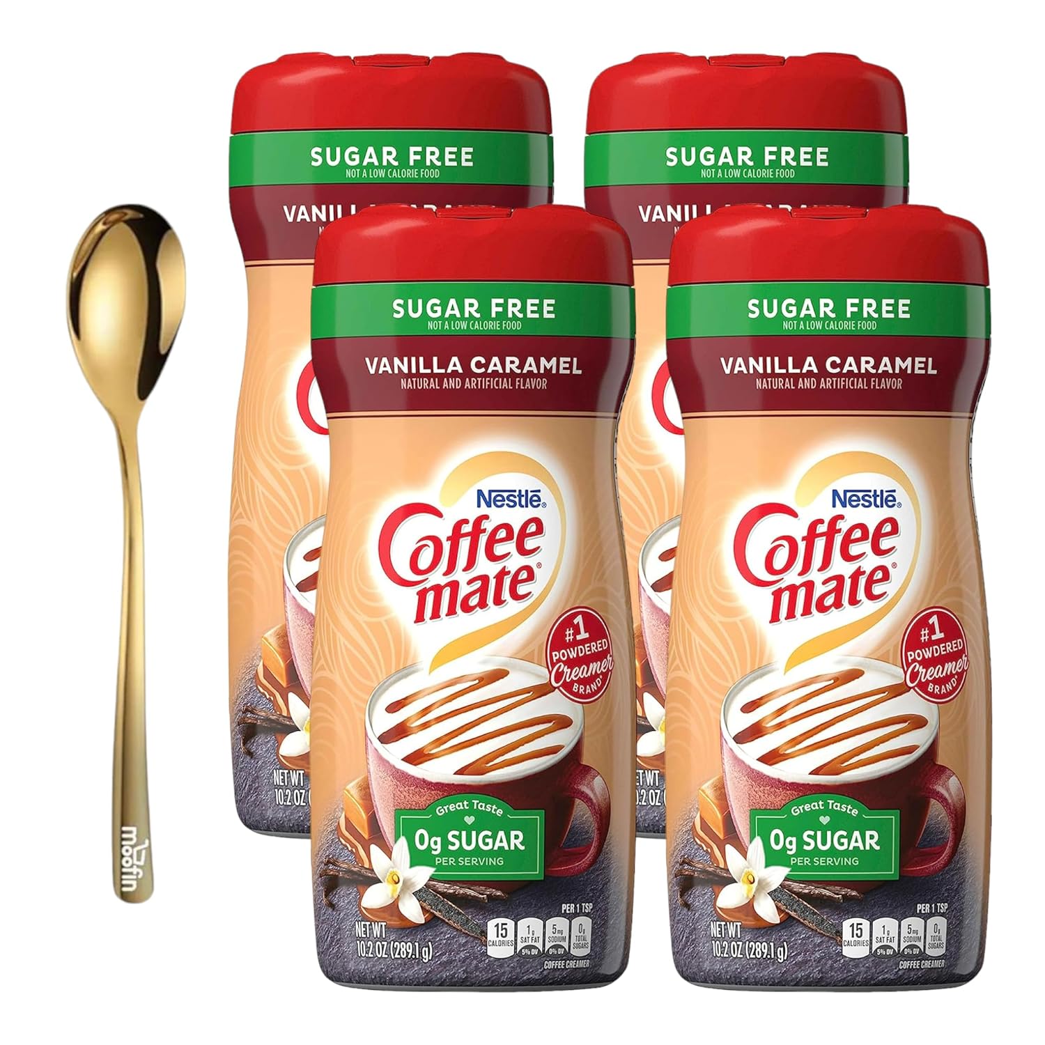 Nestle Vanilla Caramel Powdered Creamer for Sugar-Free Coffee