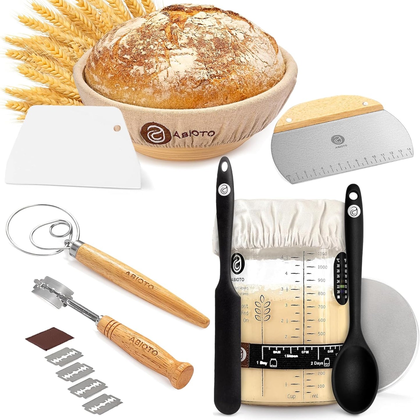 Complete Sourdough Kit with Proofing Basket and Tools