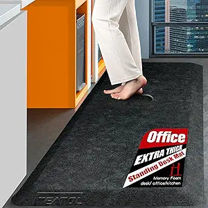 FEATOL Extra Thick Anti Fatigue Mat for Comfort and Support
