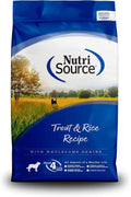 NutriSource Trout and Rice Dry Dog Food 26LB - Grain Inclusive