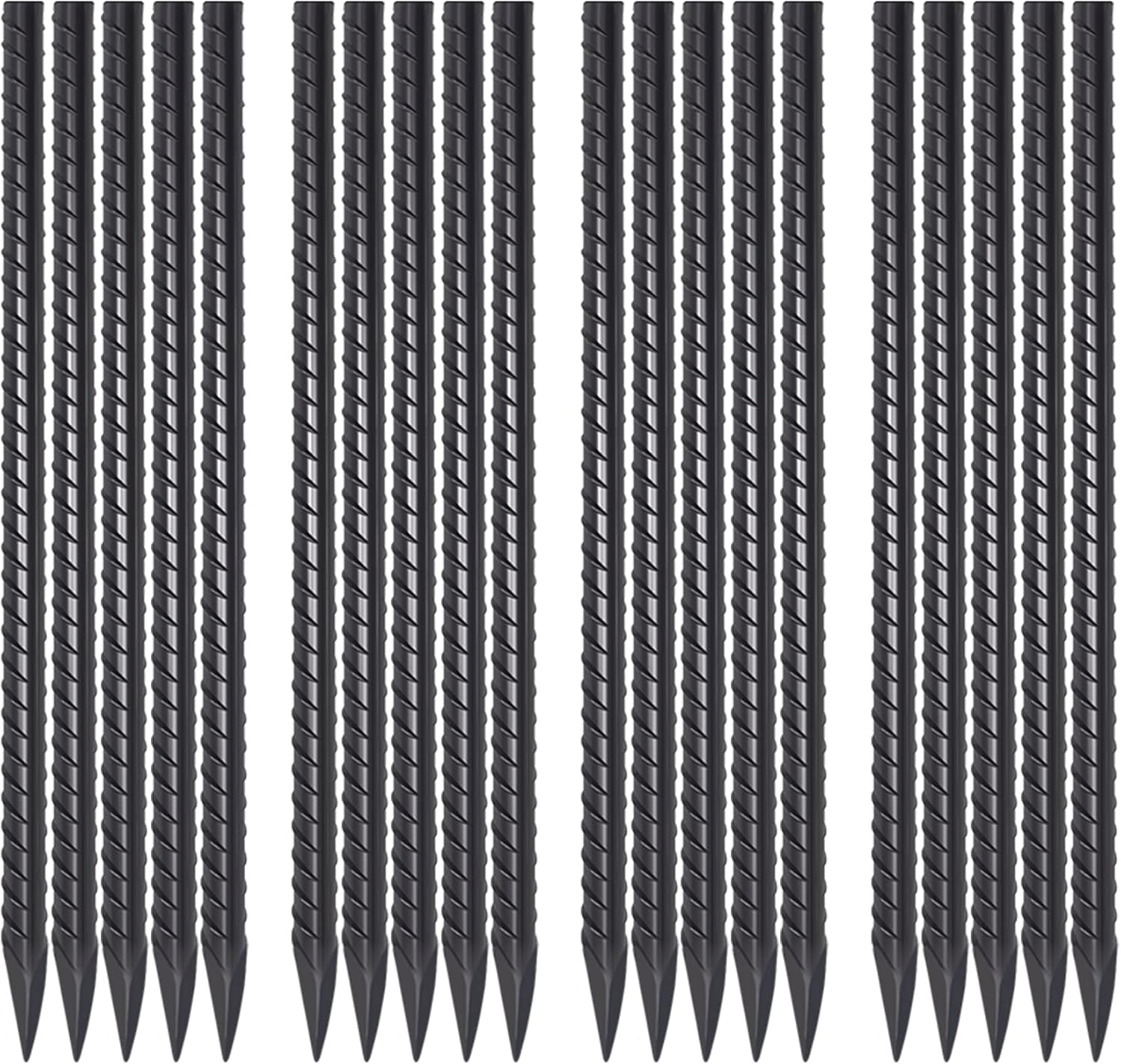 AAGUT 24 Inch Rebar Stakes for Garden and Landscape Use