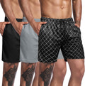Men's 3 Pack Mesh Workout Gym Shorts - Lightweight Athletic Fit