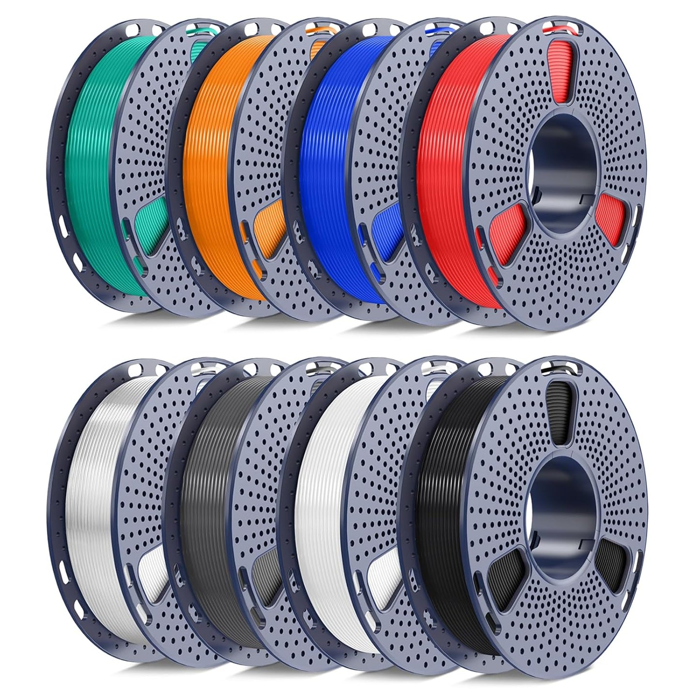 250g PETG Filament Bundle for 3D Printing - 8 Vibrant Colors