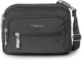 Triple Zip Small Crossbody Bag for Women - Convertible 3-Way Wear