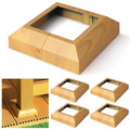 4x4 Deck Post Base Cover (Actual 3.5x3.5 in) Burlywood - Split Post