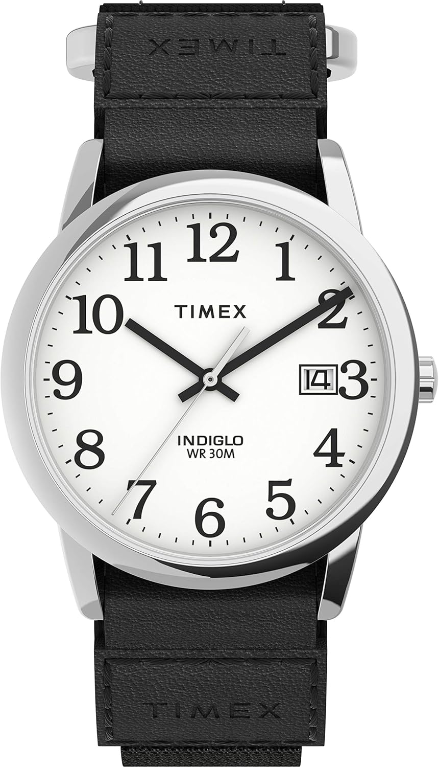 Timex Men's Easy Reader Watch with Adjustable FastWrap Strap