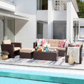 JOIVI 7 Piece Patio Furniture Set - All-Weather Sectional Sofa