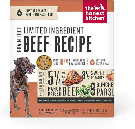 The Honest Kitchen Dehydrated Limited Ingredient Beef Dog Food