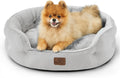 Bedsure Dog Bed for Small Dogs and Cats - Plush Round 25 in
