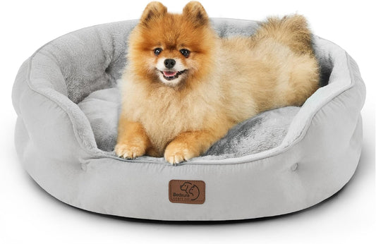 Bedsure Dog Beds for Small Dogs - Cozy Round Cat Beds