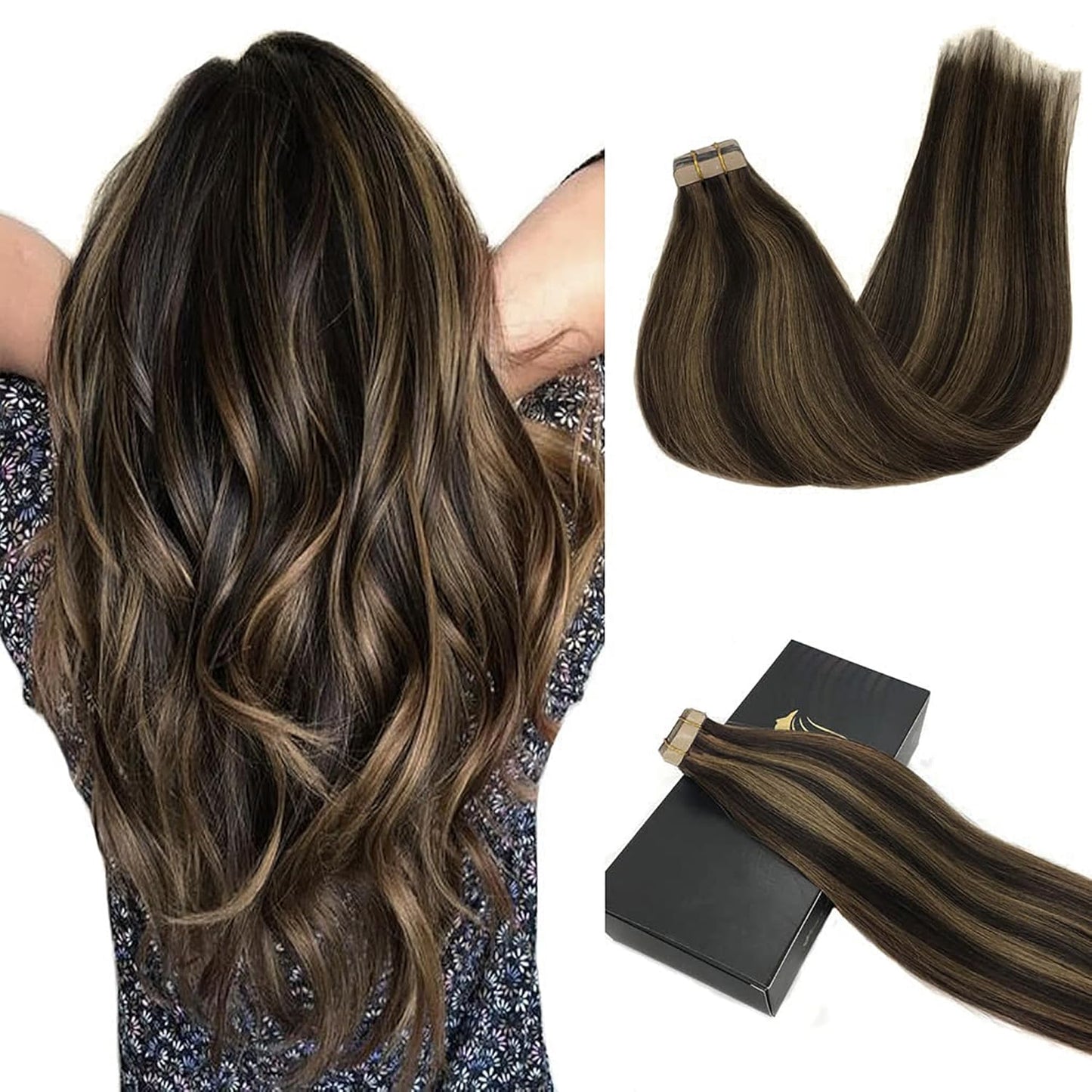 GOO GOO Tape in Hair Extensions for Natural Volume & Length