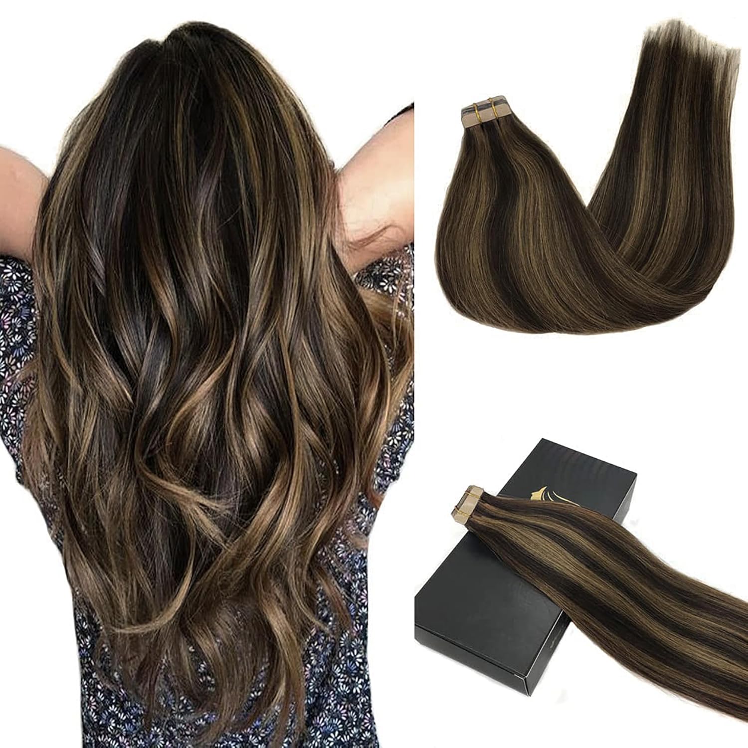 GOO GOO Tape in Hair Extensions for Natural Volume & Length