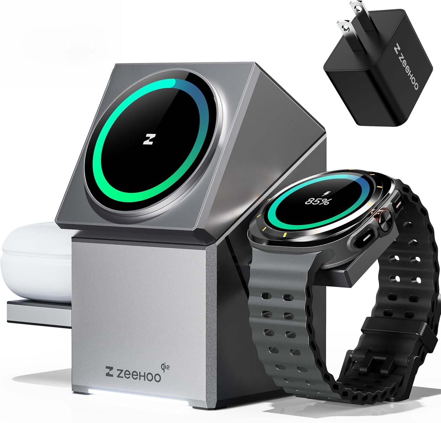 ZEEHOO 3 in 1 Charging Station for Samsung Galaxy Devices