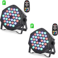 Wireless Rechargeable Par Can Lights 2 Pack - Long Run Time Uplights