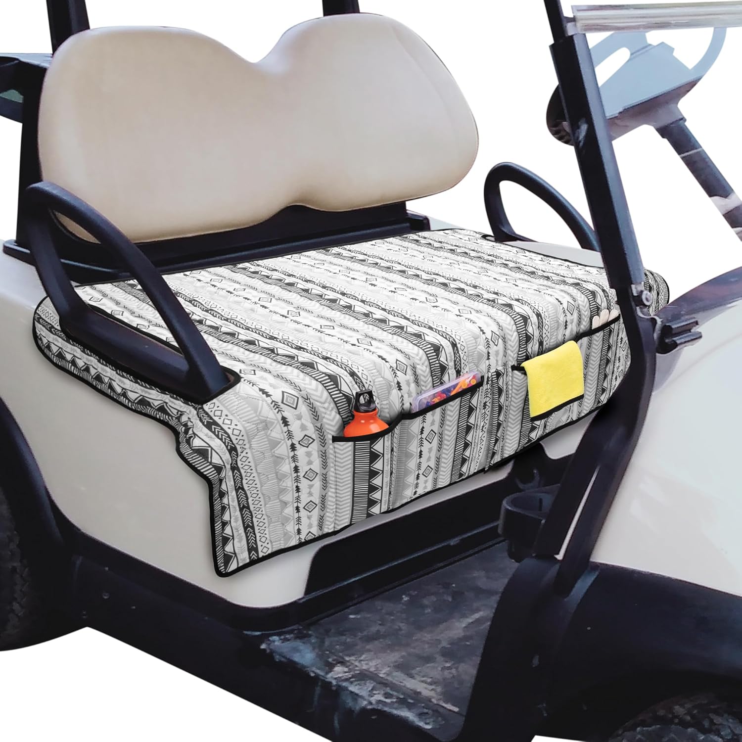 Universal Golf Cart Seat Covers with Pockets for EZGO & More