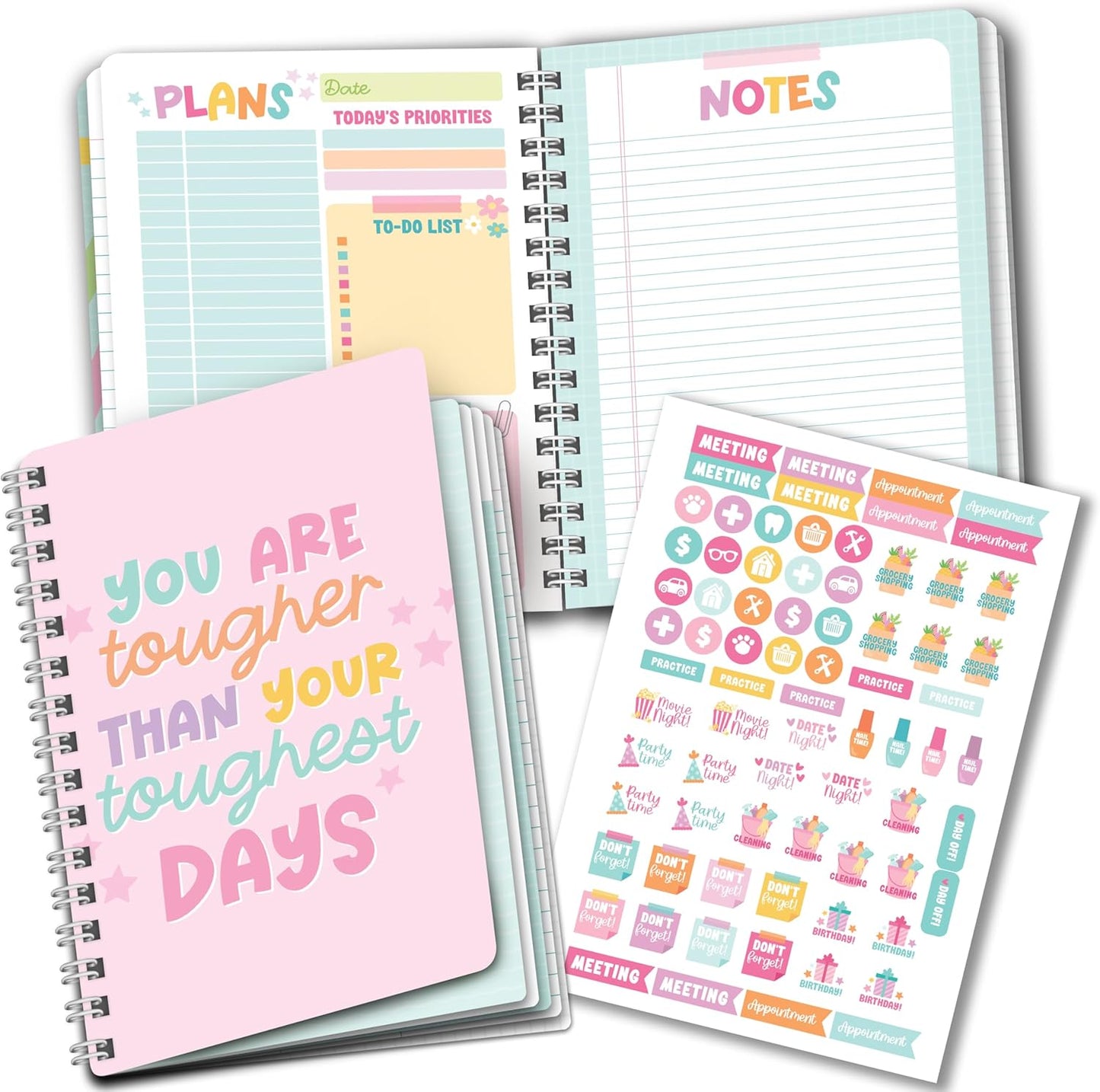Compact Motivational Daily Planner - Boost Productivity!
