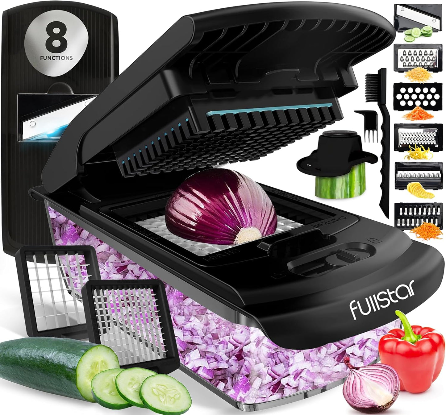 Fullstar Pro Chopper - Ultimate Vegetable Chopper & Spiralizer