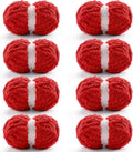 8 Pack Chunky Yarn for Crocheting - Thick Chenille Skeins for Blankets