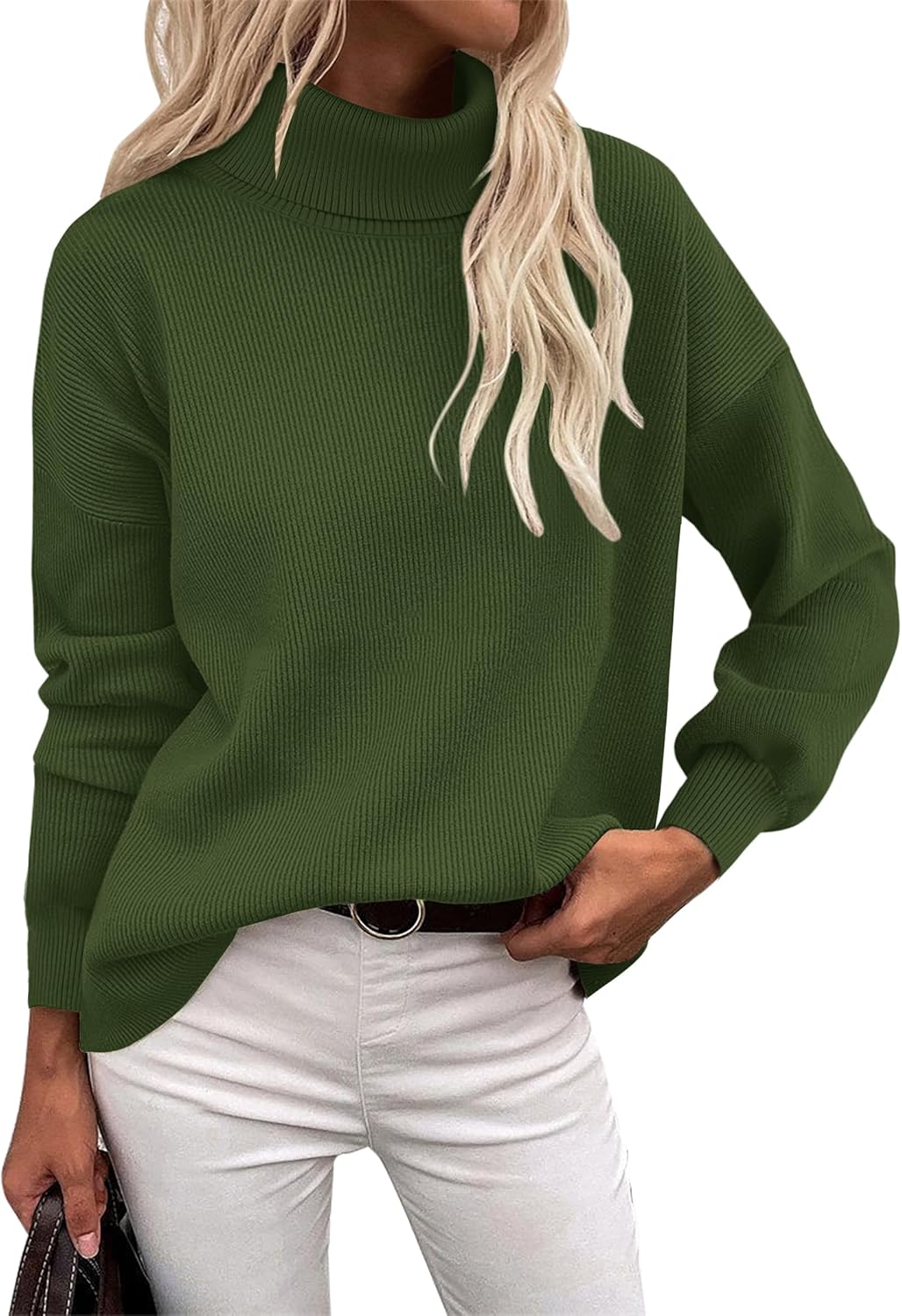 Zeagoo Women's Turtleneck Sweater for Fall Winter Fashion