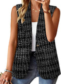Mina Self 2025 Fall Womens Sleeveless Vest Blazer - Lightweight Work
