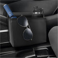 Multifunctional Car Trash Can and Organizer - Foldable Leather Storage
