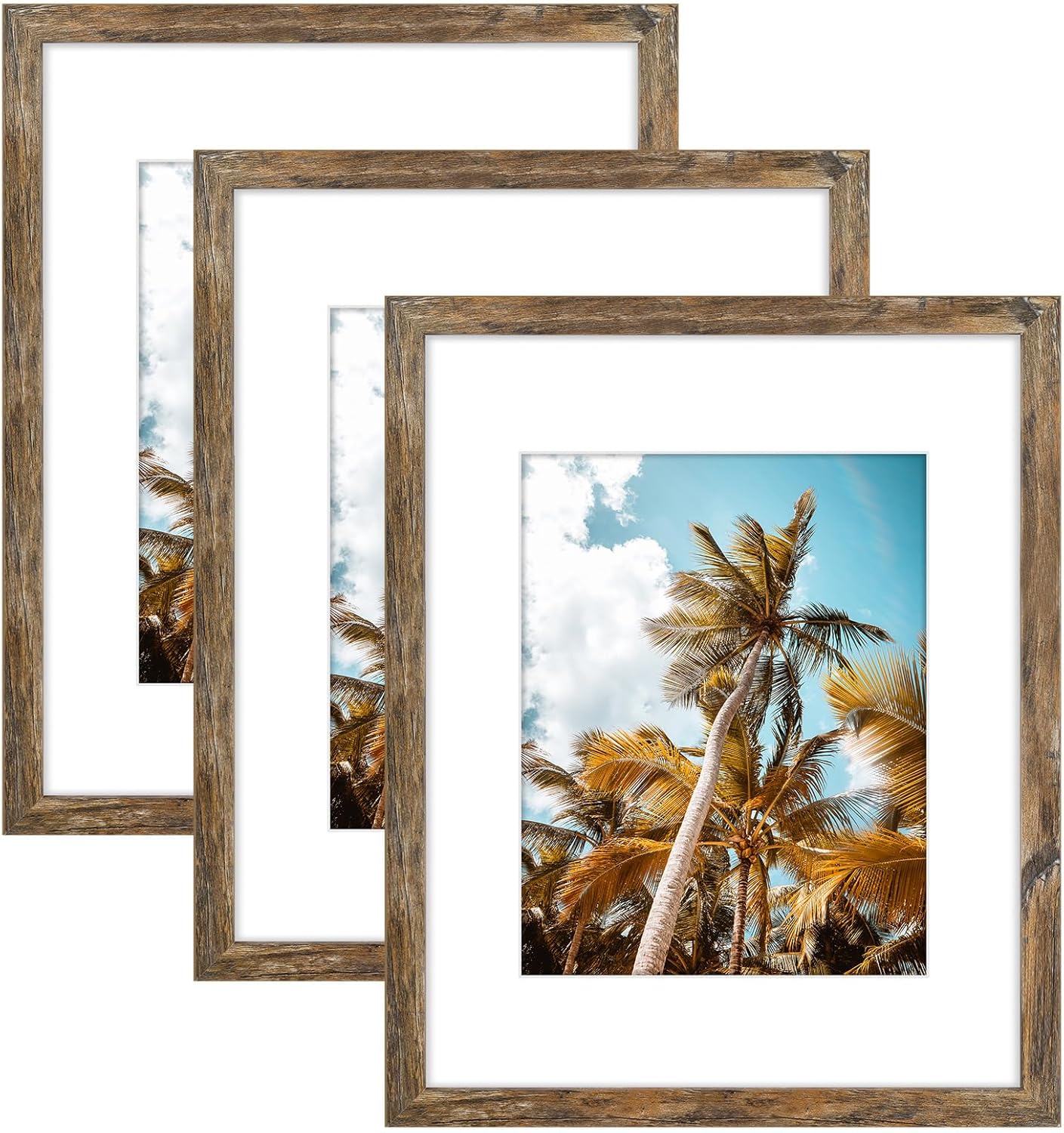 Frametory 16x20 Picture Frame with Mat for 11x14 Photos, 3 Pack