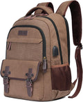Canvas Travel Laptop Backpack for 17.3 in - Spacious, Organized Carry