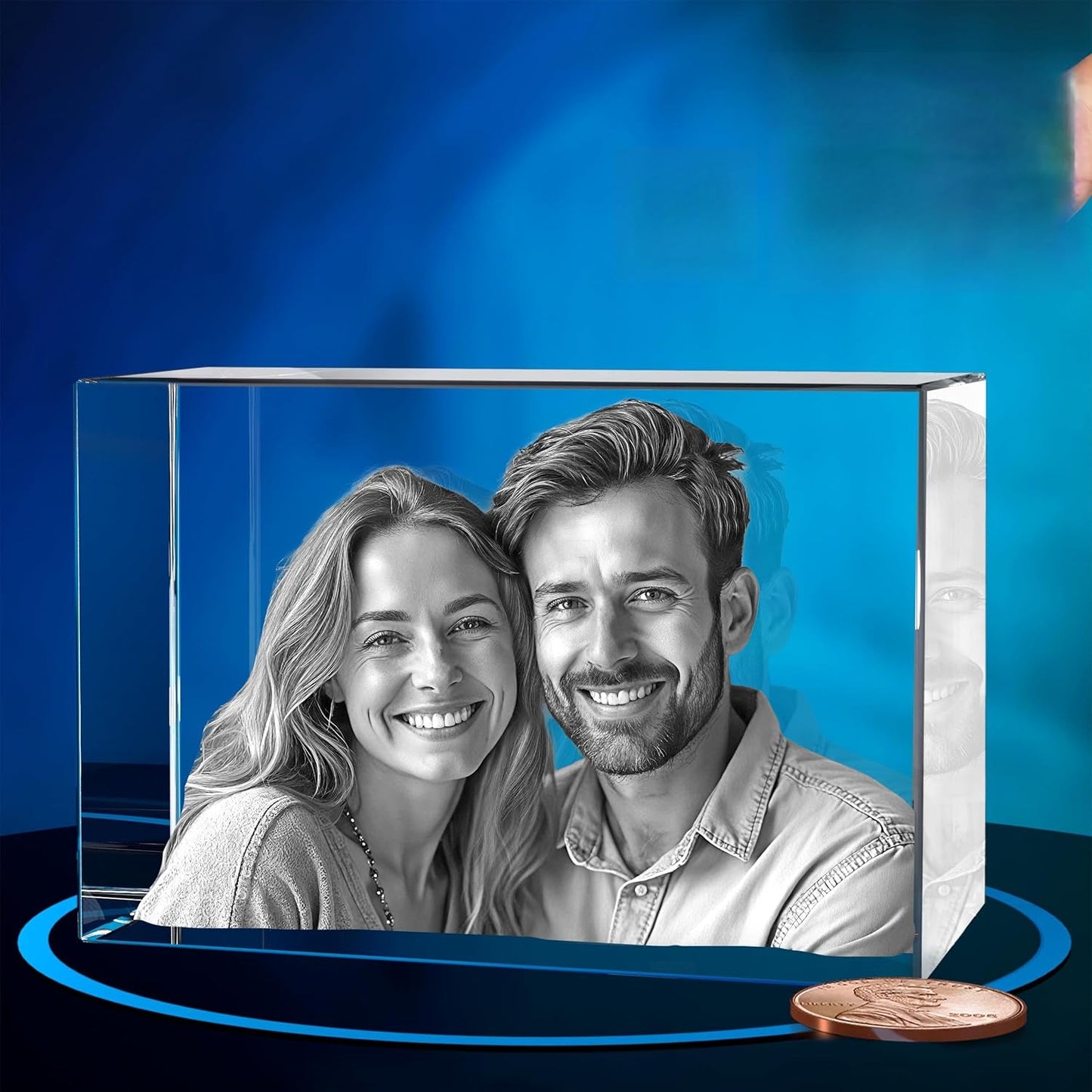 Custom 3D Crystal Photo - Personalized Gift