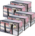 Vieshful 5 Pack Clear Comforter Storage Bag 60L - Transparent