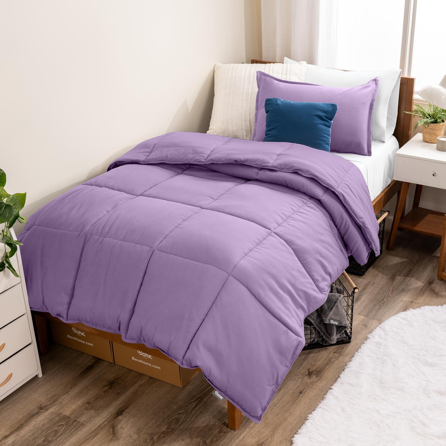 Bare Home Comforter Set - Ultra-Soft Goose Down Alternative