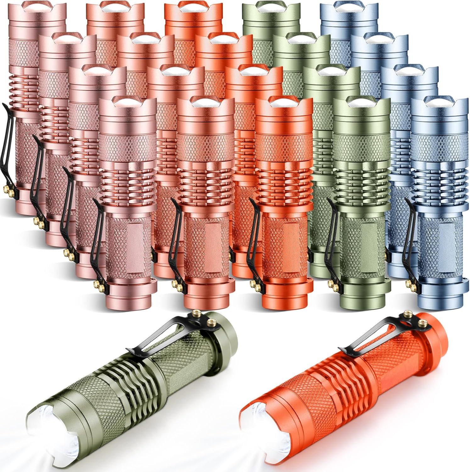 20 Pieces LED Flashlight Mini Tactical Torch for Outdoor Use