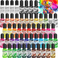 Alcohol Ink 54 Vibrant Colors Set for Epoxy Resin - Fast Drying