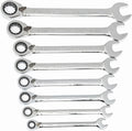 GEARWRENCH 8 Pc Reversible Ratcheting Combination Wrench Set - Metric