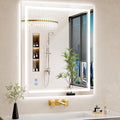 30x36 in LED Bathroom Mirror with Lights - Dimmable Anti-Fog Vanity